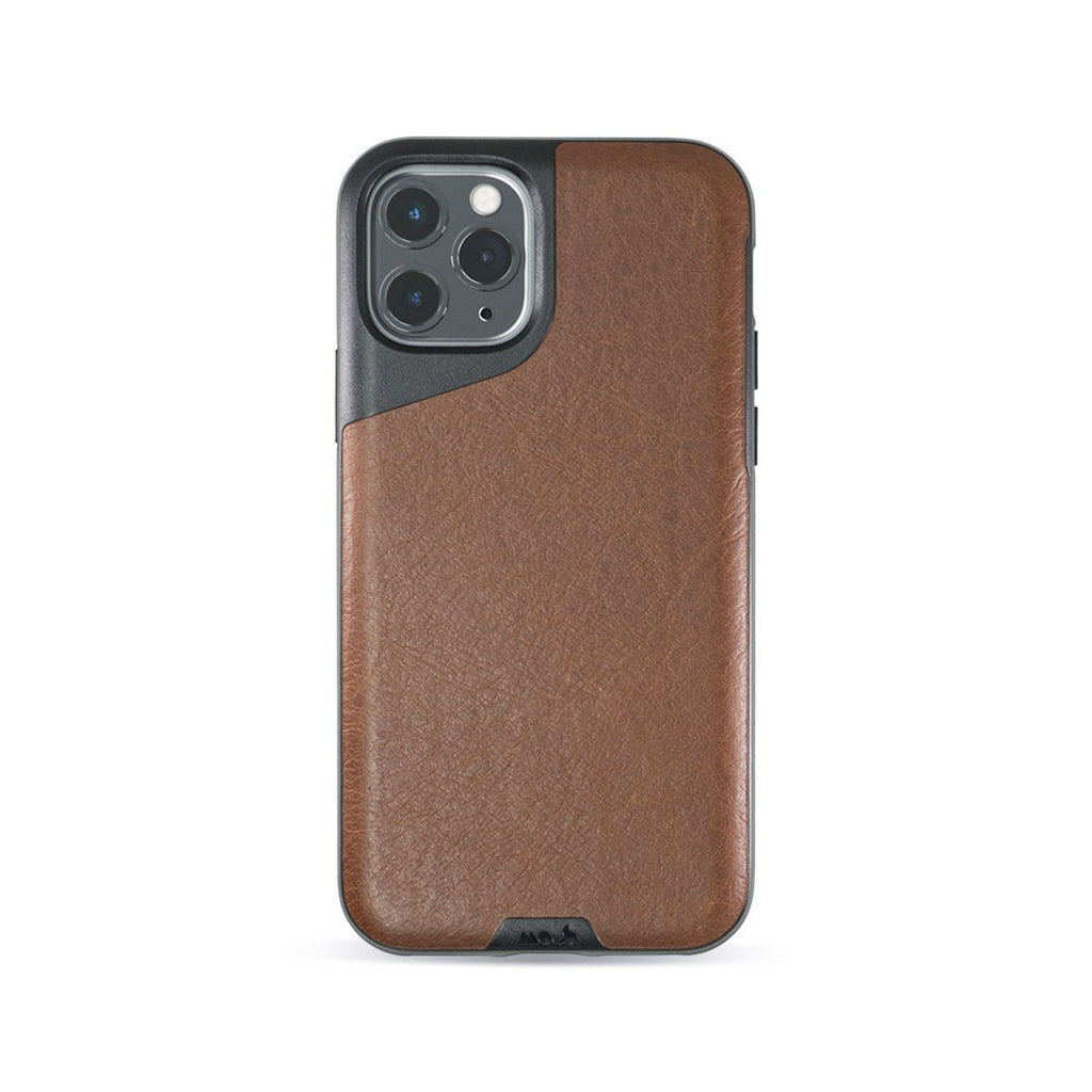 Brown Leather Phone Case Contour