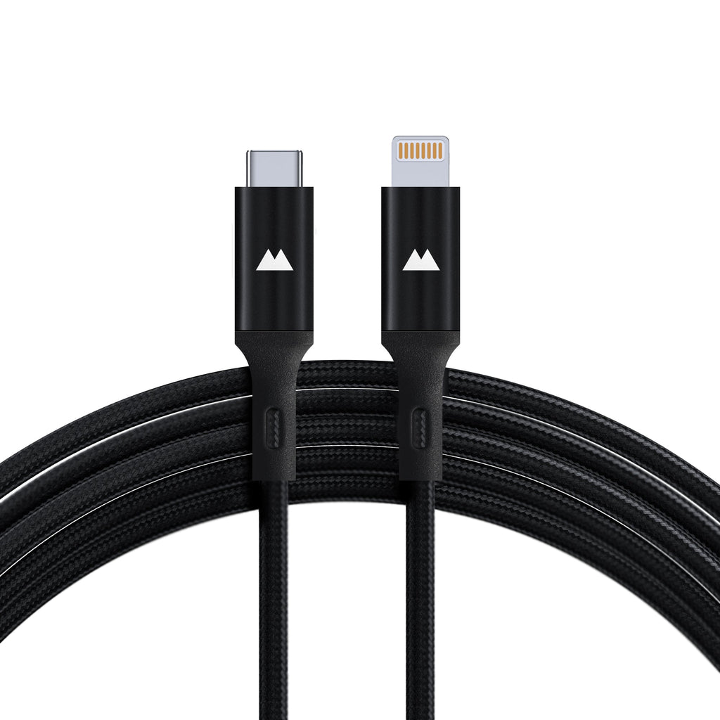 Mous - USB C to Lightning Charging Cable - Nylon Braiding - 1.5m - Black