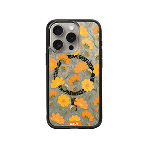 Flowers MagSafe® Compatible Printed Phone Case – Cosmos Orange - Clarity 2.0