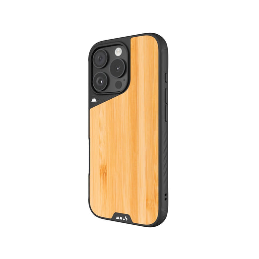 Protective wood bamboo iPhone 16 phone case MagSafe