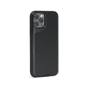 Black Leather Phone Case - Contour