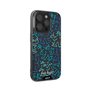 Lucas Beaufort Blue Printed Phone Case