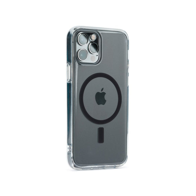 MOUS - Transparent Clear Protective Case for iPhone 12/12 Pro - Infinity - Black Pattern - Fully Compatible with Apple's MagSafe