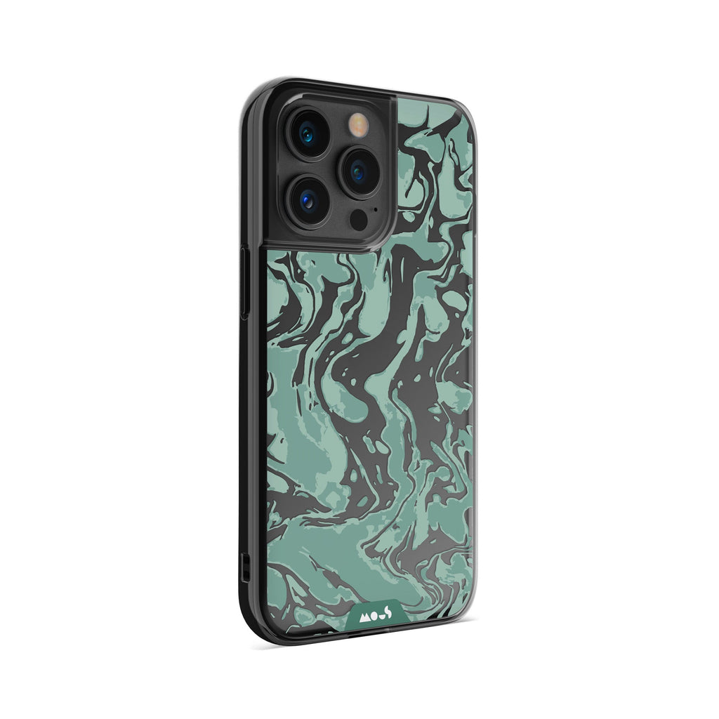 Mous | Marbled Sage Green Printed Phone Case - Clarity